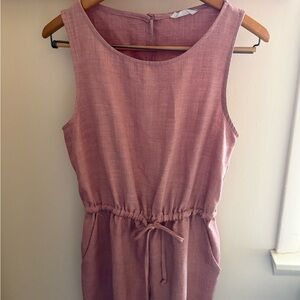 First Love Mauve Sleeveless short jumpsuit